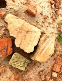 Ruins of the ancient settlement Zhankent. Kyzylorda Region.
