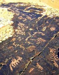 Petroglyphs in valley the Arpauzen and vicinities.