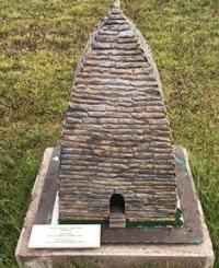 Макет мавзолея Баян-Сулу и Козы-Корпеш на этно-мемориальном комплексе Атамекен в Астане.