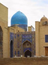 The mausoleum Octahedron on Shakhi-i-Zinda necropolis in Samarkand.