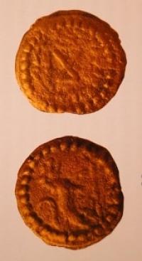 Gold coins.