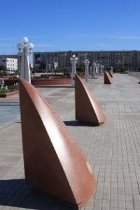 На центральной площади города Атырау.