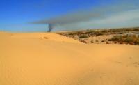 In the desert Saryesik.