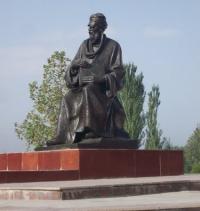 Monument Rudaki in Pendjikent.