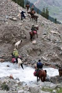 Gorge Bazarbai-Bulak of 2300 meters above sea level.