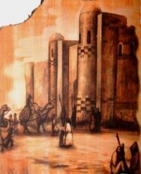 The ancient settlement Kok Mardan belongs to the monuments of the Otrar oasis.
