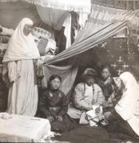Dudin S.M. In kazakh yurt. 1899.