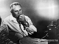 Over start-up of the first-ever space piloted ship Main designer Sergey Pavlovich Korolev supervise.