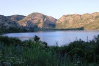 Sights of Sibinskiye lakes on Kazakhstan Altai.