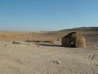 Yurt in desert Karakum.