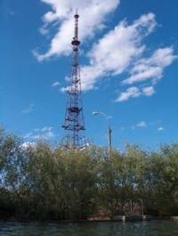 Television tower in the city of Baikonur. Alexander Petrov photo.