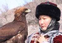 Показательная охота с беркутом в Казахстане.
