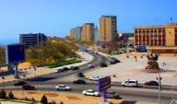 The central street in Aktau.