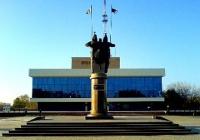 Monument hero in Pavlodar.