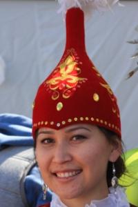 Казахские женские головные уборы.