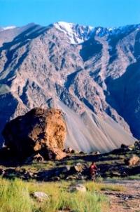Natural environs of the Pamir mountains.