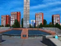 The city of Ust Kamenogorsk. A memorial the victim in Great Domestic war.