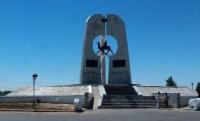 Complex Korkyt-Ata on coast of the river Syr-Darya.