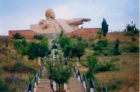 V.I.Lenin's monument in Istaravshan.