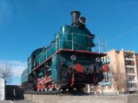 Первый паровоз космодрома.