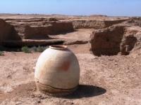 Pride of archeologists - the silver jug found in a hiding place of one burial places.