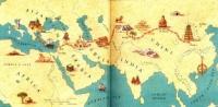 Map of the Silk Road.